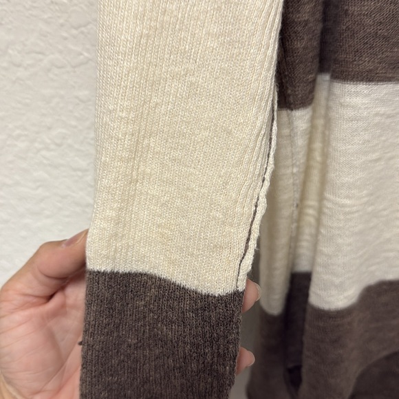 FREE PEOPLE FP Beach Brown and Cream Striped Women's Top Size Small - Picture 13 of 14